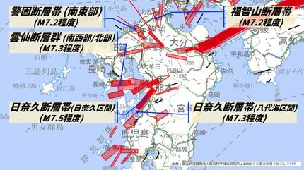確率1%未満でも震度7の現実…日本全国、約2000の活断層と