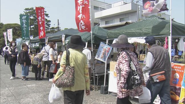 伊勢神宮外宮前で春の“伊勢楽市”　「伊勢うどん」に「手こね寿司」など…地元の特産品や絶品グルメ楽しむ人でにぎわう　三重・伊勢市|TBS NEWS DIG