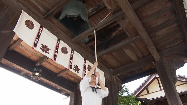 戦後80年の“終戦の日”　長泉寺でも平和の鐘鳴らし平和への祈り　ウクライナからの留学生の講演も【岡山】|TBS NEWS DIG