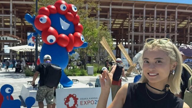 【 小島瑠璃子 】大阪・関西万博に「弾丸日帰り」ミャクミャクと2ショットで「見れば見るほど可愛くなってくる」|TBS NEWS DIG
