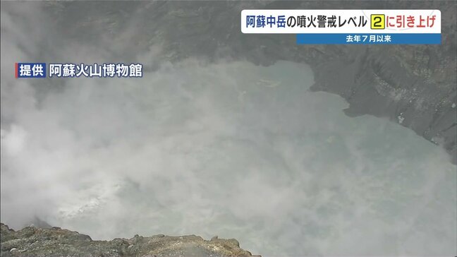 熊本・阿蘇中岳 1年ぶりに噴火警戒レベル2『火口周辺規制』に 大学教授「新燃岳の活動と関連はない」 【阿蘇ライブカメラ配信中】|TBS NEWS DIG