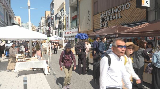 大型連休後半　長野・松本駅前でマルシェ　歩行者天国で賑わう　|　SBC NEWS | 長野のニュース | SBC信越放送