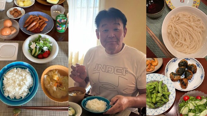 【 花田虎上 】　大きなお茶碗の「卵かけご飯」や「水沢うどん」豪華な朝食＆夕食を公開　元横綱らしいパワフルな朝夕の食卓にファンほっこり|TBS NEWS DIG