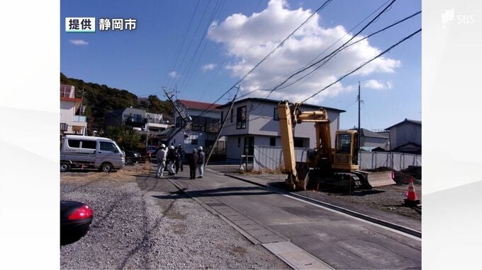 下水道管工事中にショベルカーが電線に接触で最大310戸で停電 アームが上げたまま走行が原因か＝静岡市　|　静岡のニュース | SBSNEWS | 静岡放送