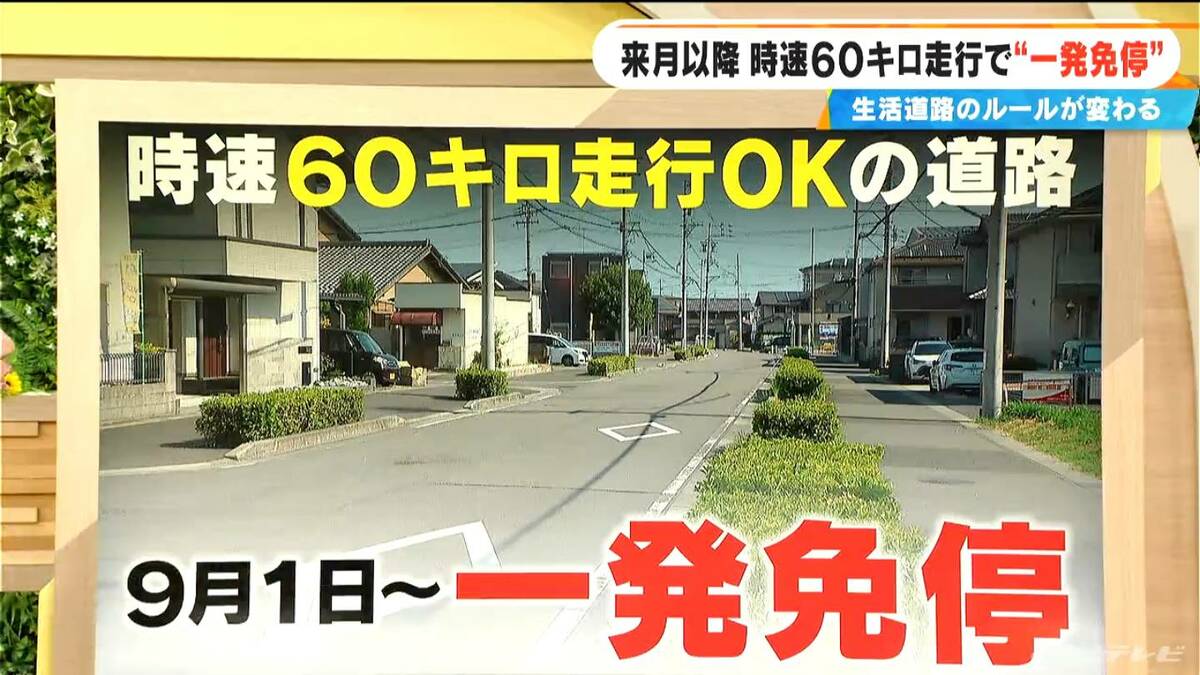 9月1日から生活道路で時速60キロ走行で“一発免停”　法定速度60キロ→30キロに 一般道路の7割が対象 30キロ超から死亡事故が増加…道路交通法改正を解説 