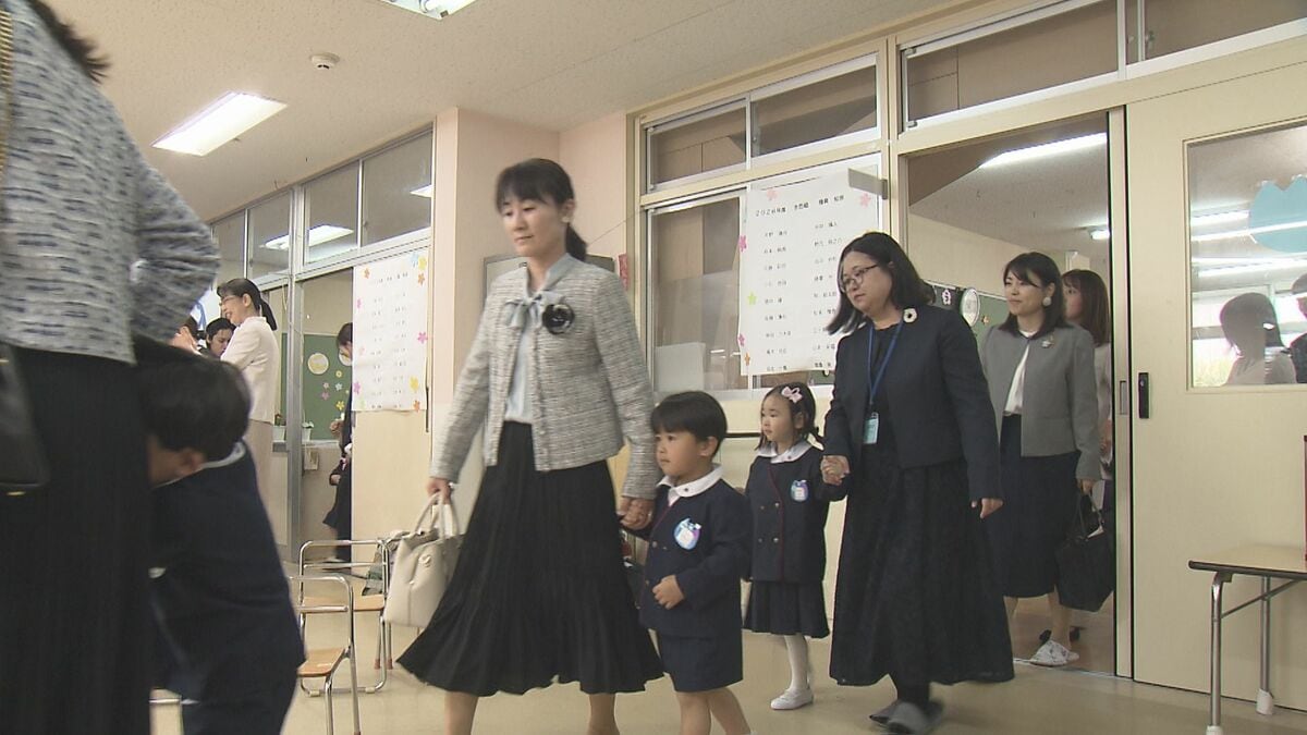 「友だちといっぱい遊びたい」大分市の幼稚園　37人が入園式　