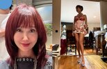 【 工藤夕貴 】　「衣装に合わせて少しピンクになりました」　ライブへ向けスタンバイ　「ヘアカラーチェンジ❤」|TBS NEWS DIG