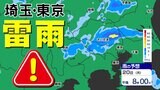 【東京・神奈川・埼玉】雷と突風及び降ひょうに関する気象情報【30分ごとの雨のシミュレーション】|TBS NEWS DIG