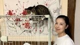 【 ねこ 】藤あや子さん 外猫「じゃこ天」くんを “新しい家族” として保護 「マルオレちゃんの弟分になりました!」 現在はケージ内で慣らし中|TBS NEWS DIG