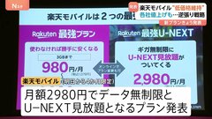 「低価格・無制限継続します」“逆張り戦略”楽天モバイル　低価格維持の新プラン発表　各社値上げの中…| TBS CROSS DIG with Bloomberg