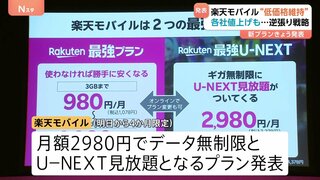 「低価格・無制限継続します」“逆張り戦略”楽天モバイル 低価格維持の新プラン発表 各社値上げの中…| TBS CROSS DIG with Bloomberg