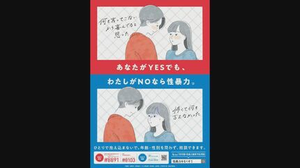 内閣府、性暴力被害予防の啓発ポスター使用取りやめ陳謝 他の作品に