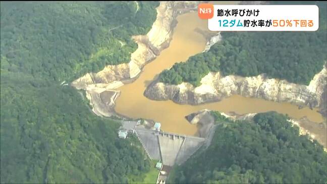 少雨でダムが渇水 12のダムで貯水率50%割れ 貯水率上昇に向けて県が節水呼びかけ 宮城|TBS NEWS DIG
