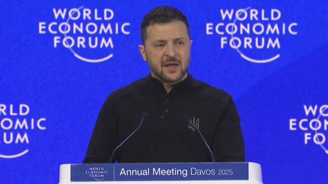 ゼレンスキー大統領がダボス会議で演説　米新政権を念頭に「欧州は存在感を」|TBS NEWS DIG