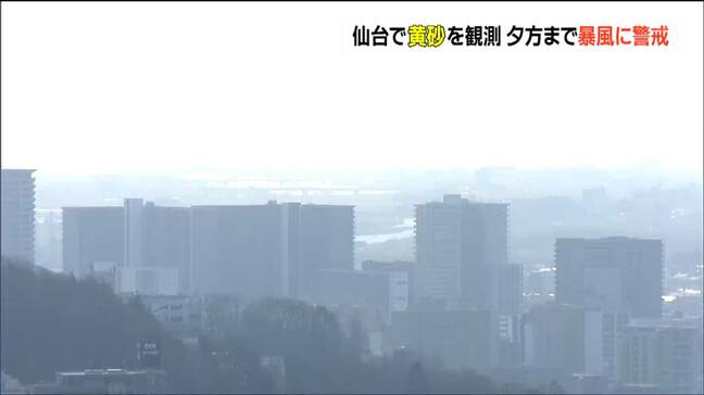 仙台で「黄砂観測」ピーク過ぎるも車や洗濯物など汚れに注意|TBS NEWS DIG