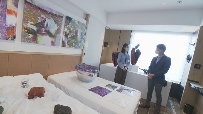 展示場所はホテルの客室！国内唯一の「工芸特化」アートフェスが開催　|　石川県のニュース｜MRO北陸放送