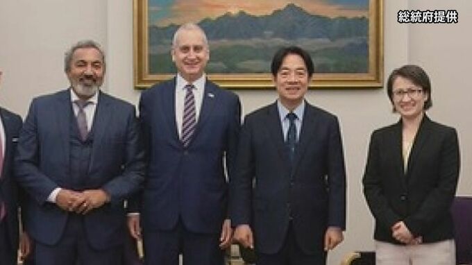 アメリカ超党派の議員団が台湾訪問　頼次期総統に「台湾への支持は確固たるもの」と伝える