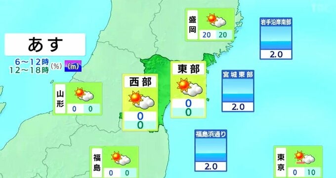 【22日宮城の天気】薄い雲が広がるも雨は降らない見込み　黄砂の飛来継続　tbc気象台（21日午後4時現在）|TBS NEWS DIG