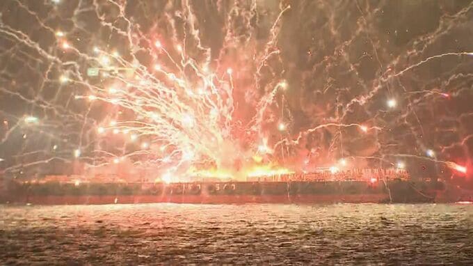 みなとみらいの花火大会火災　第三者委員会が調査結果公表　花火を打ち上げる台船上で花火が“暴発”し資材に燃え広がる|TBS NEWS DIG