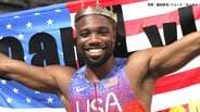 ノア・ライルズが今季初戦で10秒05、男子100mチャレンジレースにOP参加 “ワンピース”のパフォーマンスを披露|TBS NEWS DIG