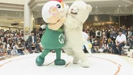 取組はゆるくない！ゆるキャラすもう大会　高速立ち上がりで押し出し！　「ドキドキしながら見てた」　青森県つがる市|TBS NEWS DIG