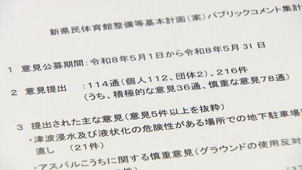 新・高知県民体育館、約7割が「計画に慎重」な意見⋯パブリック