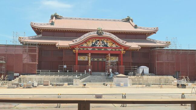 再建中の首里城正殿　11月に「完成式」開催|TBS NEWS DIG