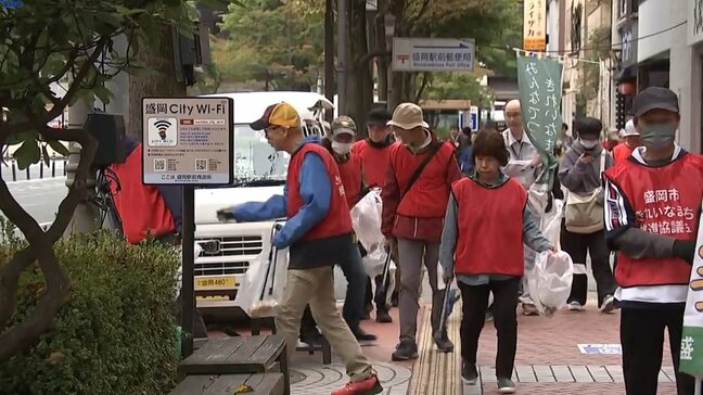 19日の「盛岡シティマラソン」を前にフルマラソンのコースを市民が清掃活動 岩手|TBS NEWS DIG
