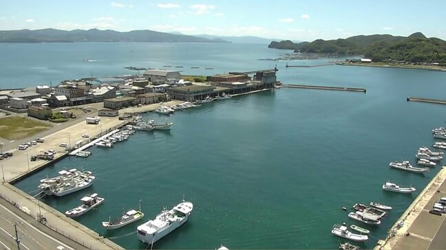 【ライブカメラ配信中】熊本県天草市牛深町の様子　地震による熊本県沿岸の津波予報〈有明・八代海・天草灘沿岸に若干の海面変動あり〉|TBS NEWS DIG