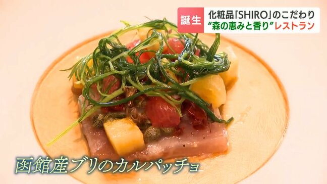 シカ肉にクマ肉、ブリのカルパッチョ… 幅広い北海道産食材を堪能 化粧品メーカー「SHIRO」が新たな挑戦 「森香るレストラン」オープンへ 北海道砂川市|TBS NEWS DIG