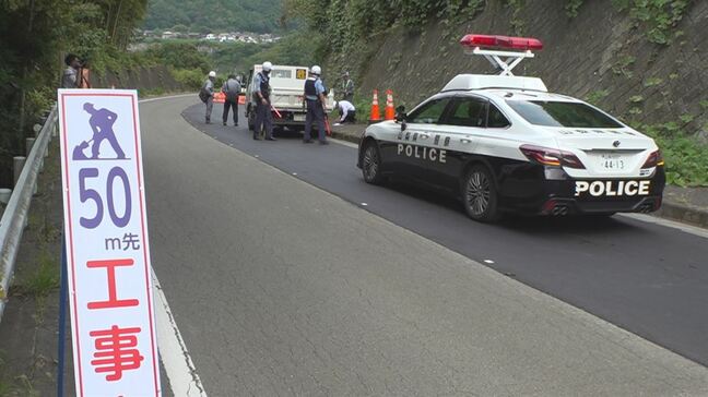 道路の舗装工事現場　警備員がはねられ死亡　工事トラックがバックか　山梨|TBS NEWS DIG