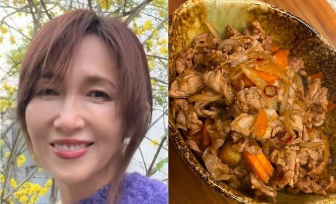 【 工藤静香 】　手料理を公開　「今日は1品何にしようかなぁ？のアイデアに！」「ニンニク、生姜山盛りの豚味噌炒め！」|TBS NEWS DIG