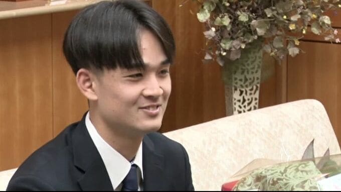 「早く一軍で1勝を」 オリックスドラフト2位・寺西成騎投手 地元・能美市で抱負語る|TBS NEWS DIG