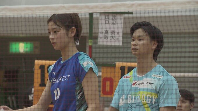 「日に日に成長」銅メダリスト渡辺・世界ジュニアチャンピオン田口　バドミントン混合ダブルス新ペア　全日本社会人選手権で準決勝進出|TBS NEWS DIG