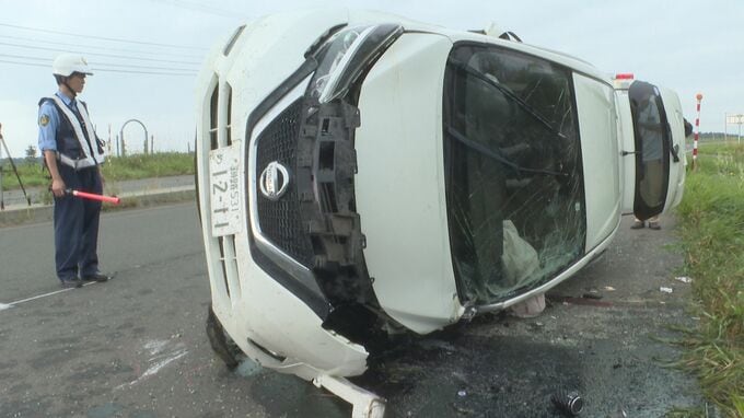 乗用車が単独で横転　運転していた20～30代くらいの男性が死亡　北海道根室市の国道44号　　|　北海道のニュース｜HBC北海道放送