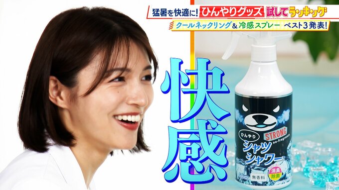 ひたすら試してランキング『クールネックリング／冷感スプレー』きたる猛暑の心強い味方に！店頭で見かけることも増えた夏の新定番アイテム　審査員「これなしの夏が考えられなくなっちゃう」【MBSサタプラ】|TBS NEWS DIG