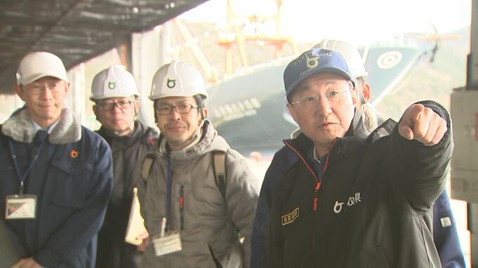 鳥取島根で最大震度５強の地震が発生し、境港の岸壁に段差ができるなどの被害…応急仮工事完了を平井知事が視察「新年度予算に本格復旧の予算を数億円レベル計上していかなければいけない」|TBS NEWS DIG