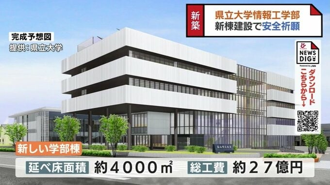 「データサイエンス」専門人材を育成する学部　富山県立大学 情報工学部　新棟新設工事安全祈願祭　|　富山のニュース｜天気・防災｜チューリップテレビ