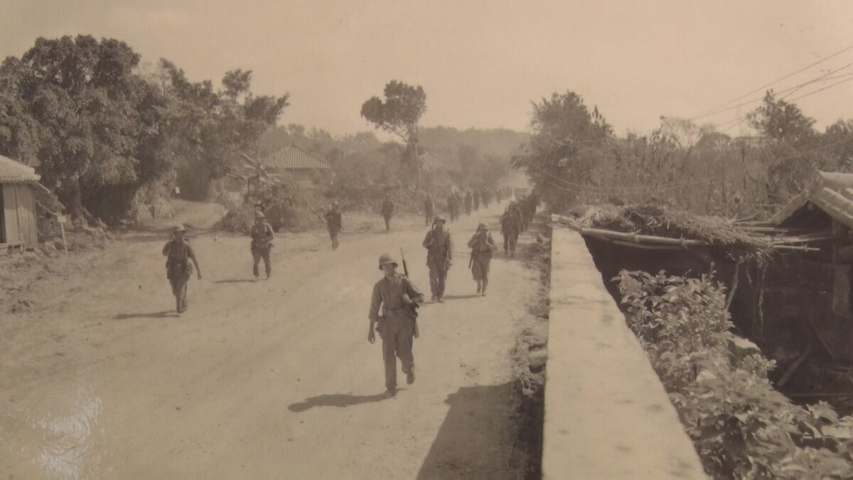 米軍が沖縄を侵攻する姿が克明に 慰霊の日を前に各地で沖縄戦のパネル