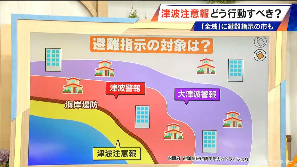 ｢津波注意報｣は“どんな人”に“どんな行動”を呼びかけ？ 基本的には海岸堤防の海側の人でも｢避難指示｣は各自治体によって違う【桜沢信司解説】