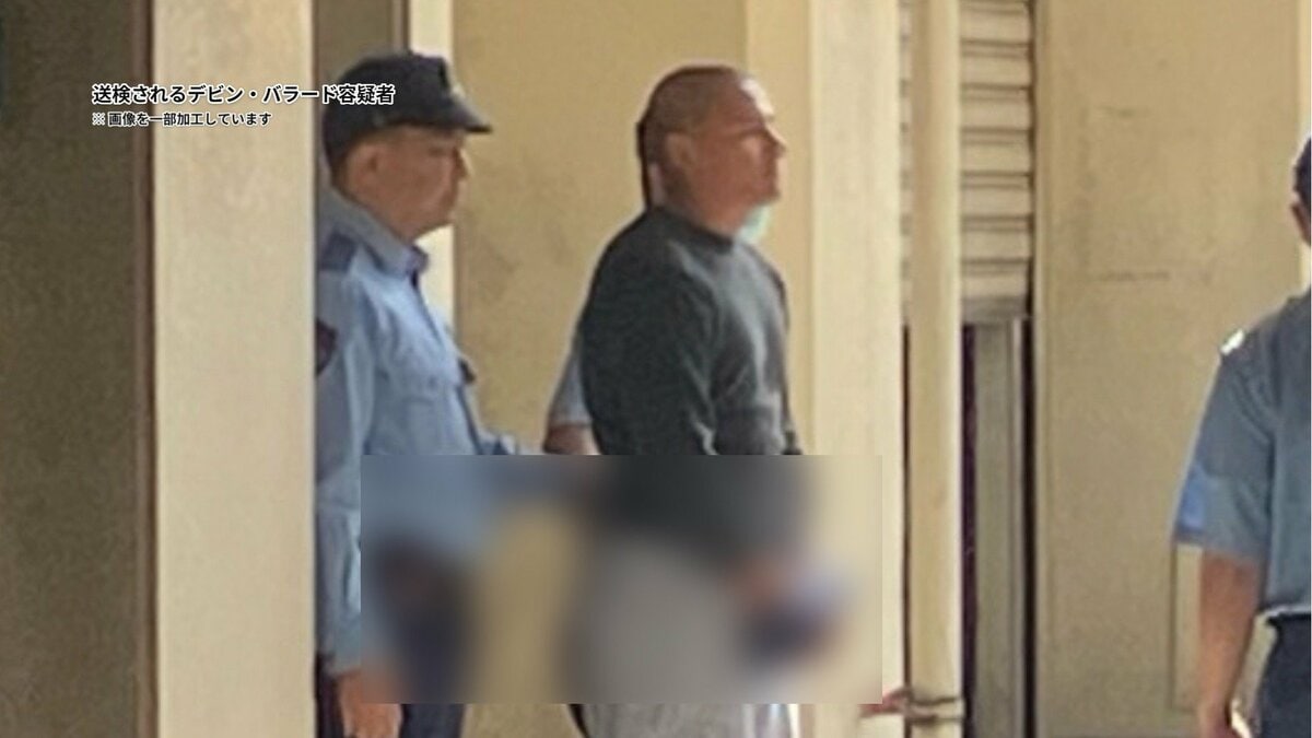 【速報】強盗殺人事件、米海兵隊員の容疑者（20）を送検　無表情で車に