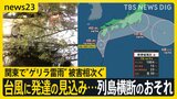 熱帯低気圧は台風に発達の見込み…列島横断のおそれ　関東で“ゲリラ雷雨”　栃木・茨城に記録的短時間大雨情報…道路冠水など被害相次ぐ【news23】|TBS NEWS DIG