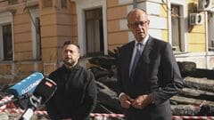 ドイツ・メルツ首相がウクライナの首都キーウ訪問　1780億円の軍事支援表明　“迎撃用ドローンを共同開発へ”| TBS CROSS DIG with Bloomberg