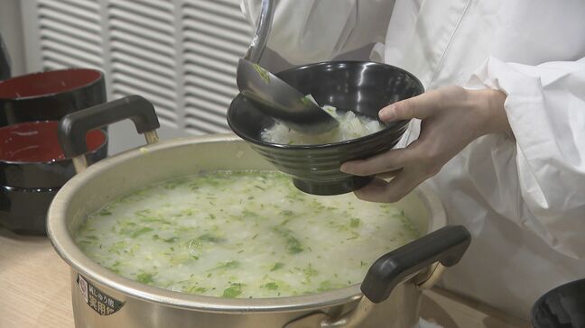 「暴飲暴食…胃を休める意味で」　無病息災を願う“七草がゆ”　防府天満宮|TBS NEWS DIG