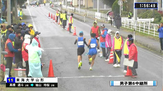 山形県高校駅伝2023 男子 第六中継所通過順位|TBS NEWS DIG