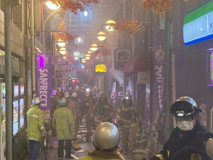 「アーケード全体が一時真っ黒に」居酒屋の入るビルで火事　広島・横川商店街　|　RCC NEWS | 広島ニュース | RCC中国放送
