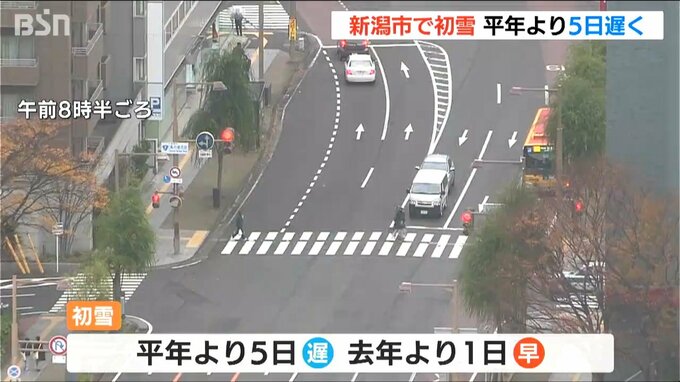 「車のタイヤ交換しました」師走に入り冬本番　新潟市中央区でも平年より5日遅く初雪を観測|TBS NEWS DIG