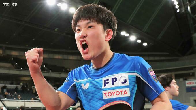 張本智和、2連覇へ向け好発進 ！ 初戦に登場、1ゲーム落としたもののスマッシュ＆ガッツポーズ連発【全日本卓球選手権】|TBS NEWS DIG
