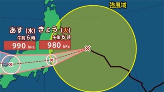 【台風情報】台風15号（チャンホン）　11日午後には関東地方にかなり接近、上陸のおそれ　台風13号、台風16号はどこへ？【進路予想・風のシミュレーシ】　|　山梨のニュース | ＵＴＹテレビ山梨