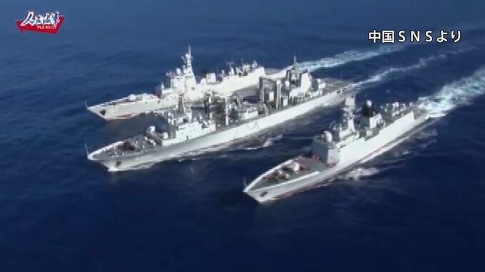 中国海軍ミサイル駆逐艦がロシアとの合同軍事演習に向け出港